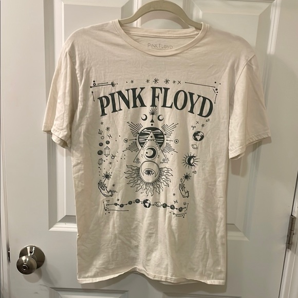 Pink Floyd Other - Pink Floyd Cream Short Sleeve Tee with Psychedelic Design Size Medium